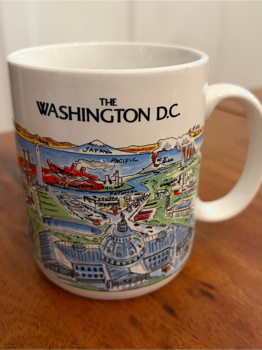 Vintage A View of the World Washington DC Citymugs Coffee Cup Harvey Hutter Mug